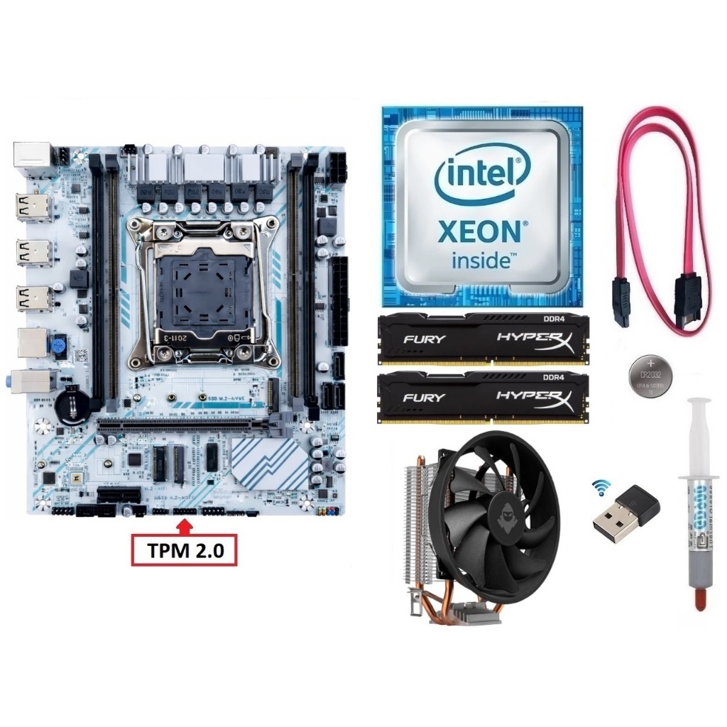 Kit Gamer X99 Xeon E5 2680 v3/ 8GB-16GB DDR4/ Cooler/ Wi-fi