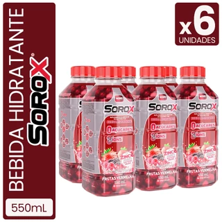 Pack com 6 - Sorox Frutas Vermelhas 550mL