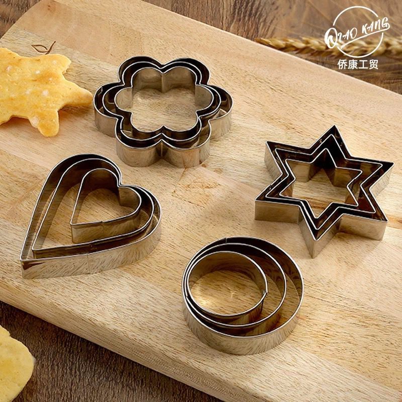 12 pcs Forminhas Forma Cortador Biscoito Cookies MOLDE PARA 