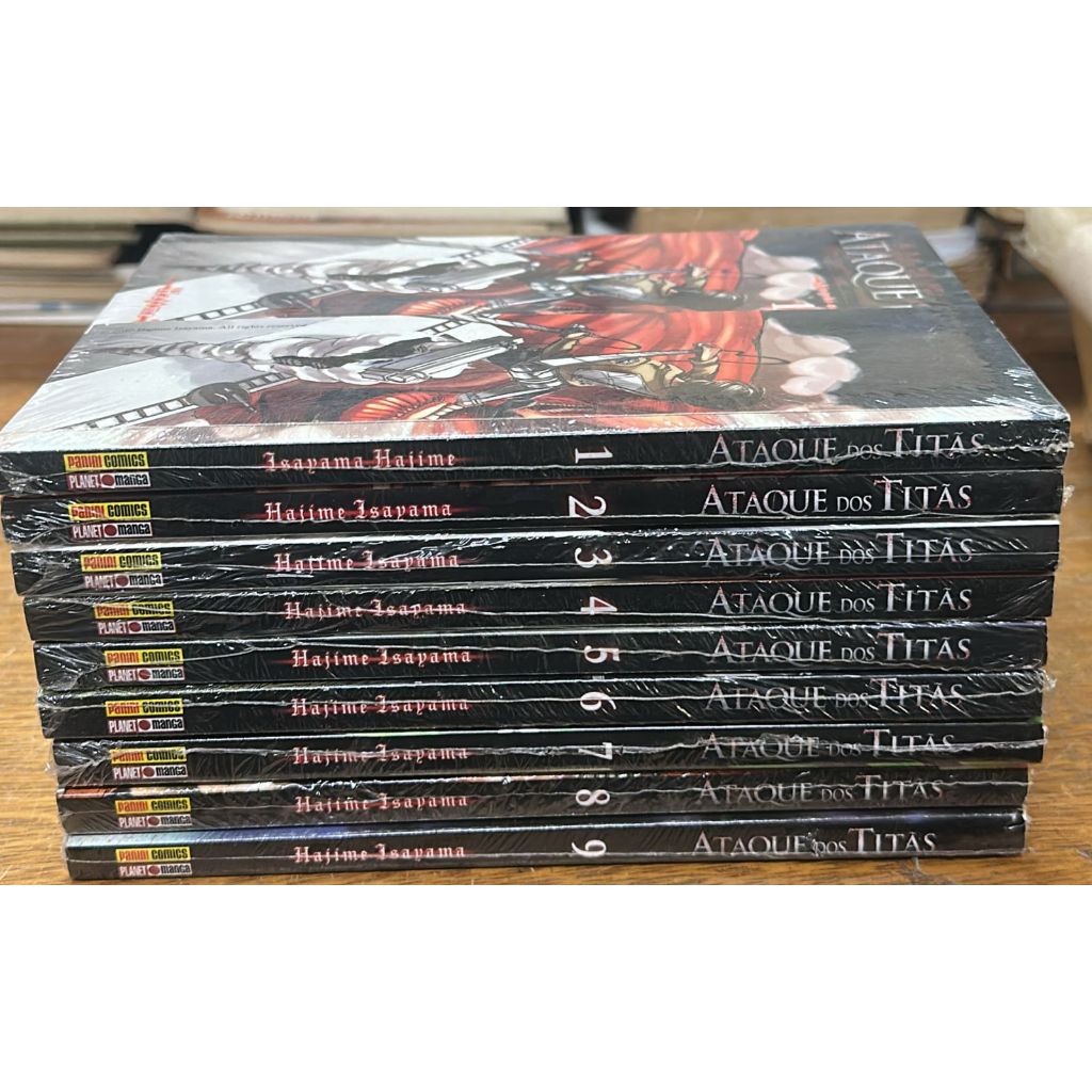 BURST HIGH 10冊セット！ Ataque dos Titãs - Hajime Isayama - 9 Volumes (01 ao 09) | Shopee