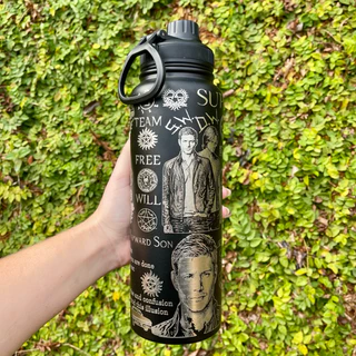 Garrafa Térmica SUPERNATURAL 800 ml Inox – Personalizada Gravação a Laser Permanente