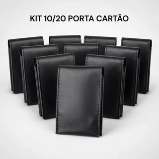 KIT 10/20 Porta cartão Carteira Feminina Masculina slim básica para presente dia dos pais