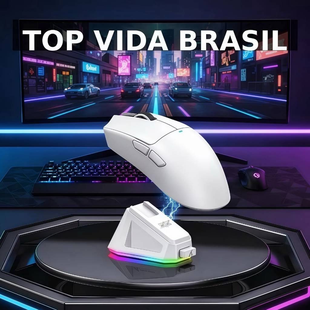 Mouse X11 Sem Fio com Base RGB