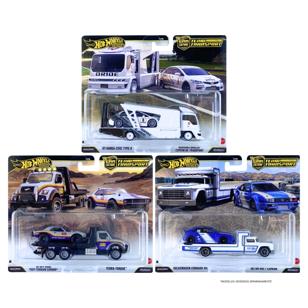 Hot Wheels Premium Team Transport - À Escolha - Mattel | Shopee Brasil