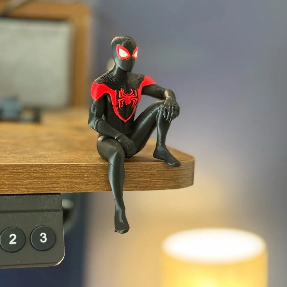 Homem Aranha - Miniaturas para Monitor - Decoração Criativa para Setup PC Gamer/Office - Spider Man Miles Morales — imagem 4