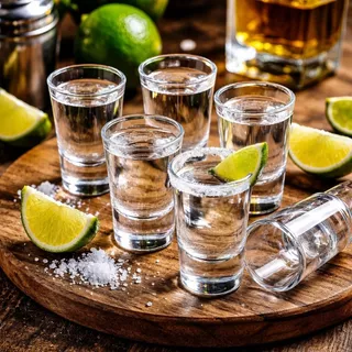 Kit Copo de Shot 40ml 06 12 24 Copo Dose Vidro Tequila Whisky Cachaça Vodka Licor Drinks Festa Bar
