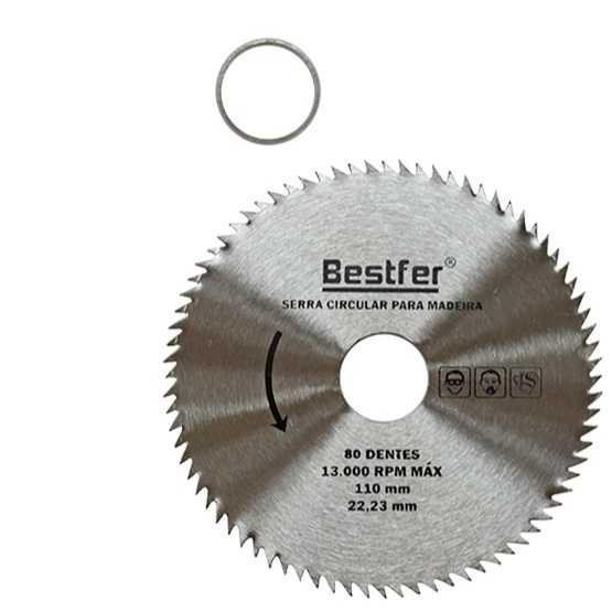 Disco Lâmina De Serra Circular Para Madeira 80 Dentes 110mm Disco Serra Circular De Corte MDF