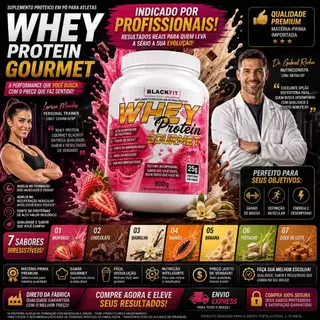 WHEY 900G Novos sabores - Melhor do brasil