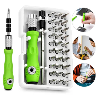 Kit 32 em 1 Chave De Fenda Conjunto Portátil Cruz Fenda Chave De Fenda Precisão Qualidade