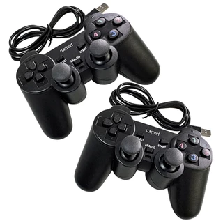 Kit 2 Controles Joystick Usb Para Computador Notebook Ps2