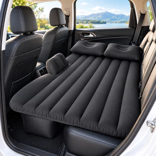Cama Colchão de Ar Inflável para Carro c/ Bomba e 2 Mini Travesseiros