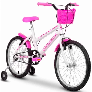 Bicicleta Aro 20 XGT Infantil Criança Feminina Mariinha C/ Rodas Cestinha Paralama