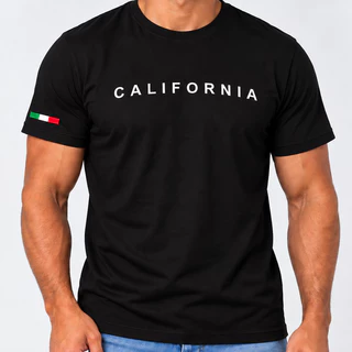Camiseta Masculina Básica Algodão California Versátil Eatampada Streetwear