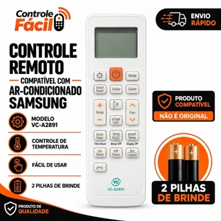 Controle Remoto Para Ar Condicionado Samsung Split Virus Doctor Inverter
