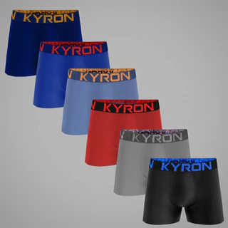 Kit 5 Cueca Boxer Masculina Microfibra Kyron Conforto