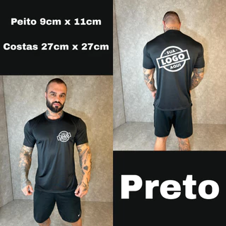 Kit 6 Camiseta Uniforme Personalizada 9x9 27x27 Dry Fit Proteção UV
