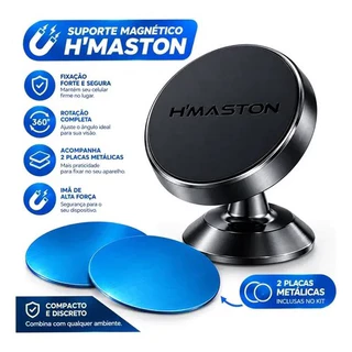 Suporte De Celular Carro Veicular articulado Magnético Forte Para Painel Carro 360º Graus Original