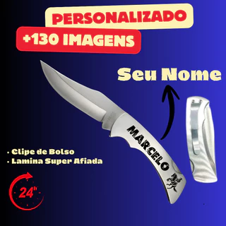 Canivete Personalizado em Inox tipo Zebu Promoção