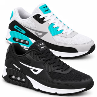 Kit 2 Pares Tênis Masculino Mizon Air RMax 90 com Amortecimento para Caminhada e Dia a Dia