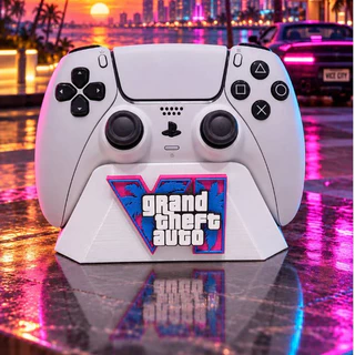 Suporte Base Controle PS5 GTA 6 GTA VI DualSense Gamer e PlayStation 5 Premium