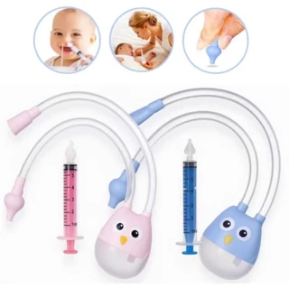 Seringa Lavagem Nasal E Aspirador Nasal Coruja Em Silicone Higiene Nasal Bebê Sugador Meleca em Oferta na Shopee