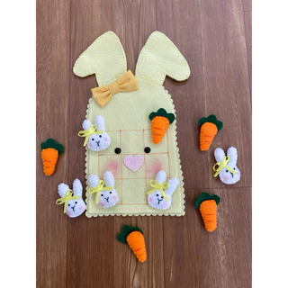 Lembrancinha de Páscoa em feltro Porta Chocolate Jogo da Velha presente criativo crianças em Oferta na Shopee