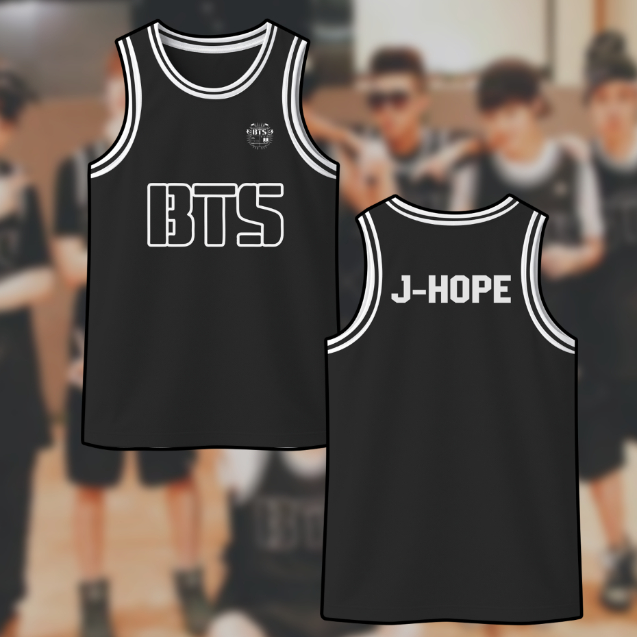 Kpop BTS Regata Jersey Camiseta Jimin Jungkook V Suga J-hope