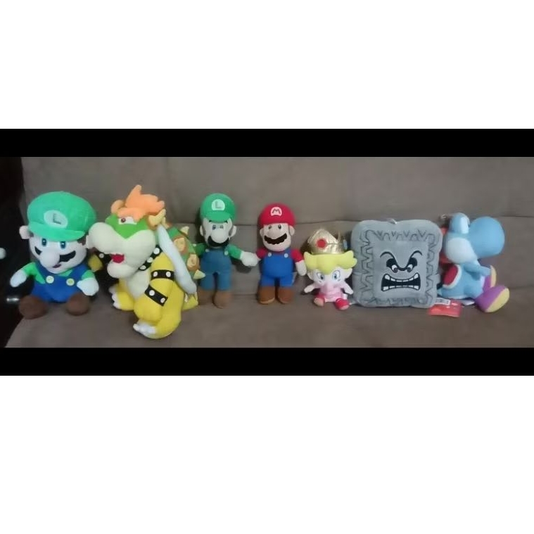 Pelúcia personagens Super Mário Bros, original Nintendo, super conservados em Oferta na Shopee