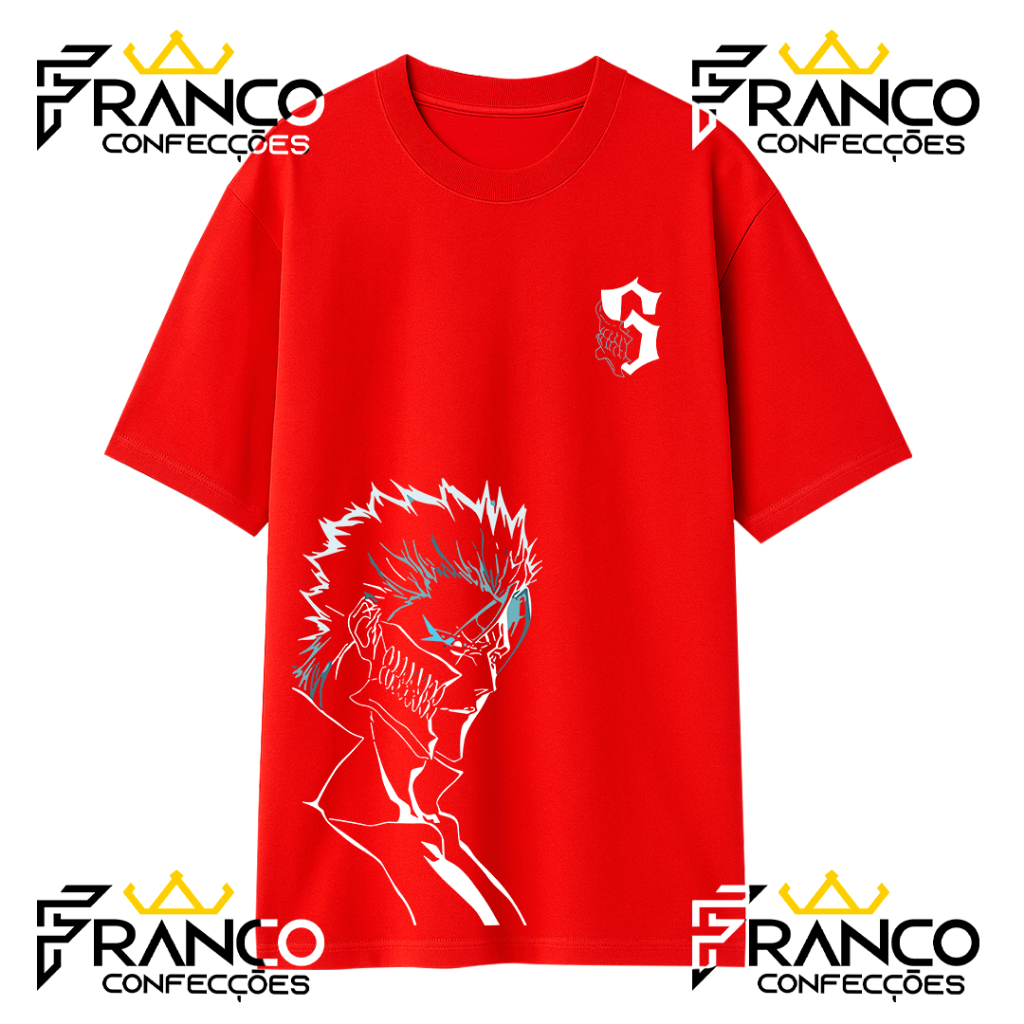 Camiseta Oversized Anime Grimmjow Jaegerjaquez Unissex 100