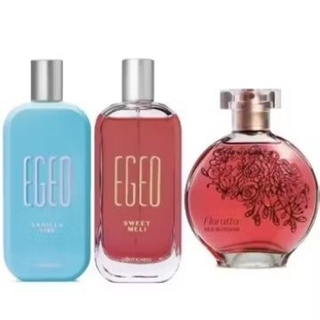 kit 03 perfumes feminino 2 egeo 1 florat 100mls cada maravilhosos em Oferta na Shopee