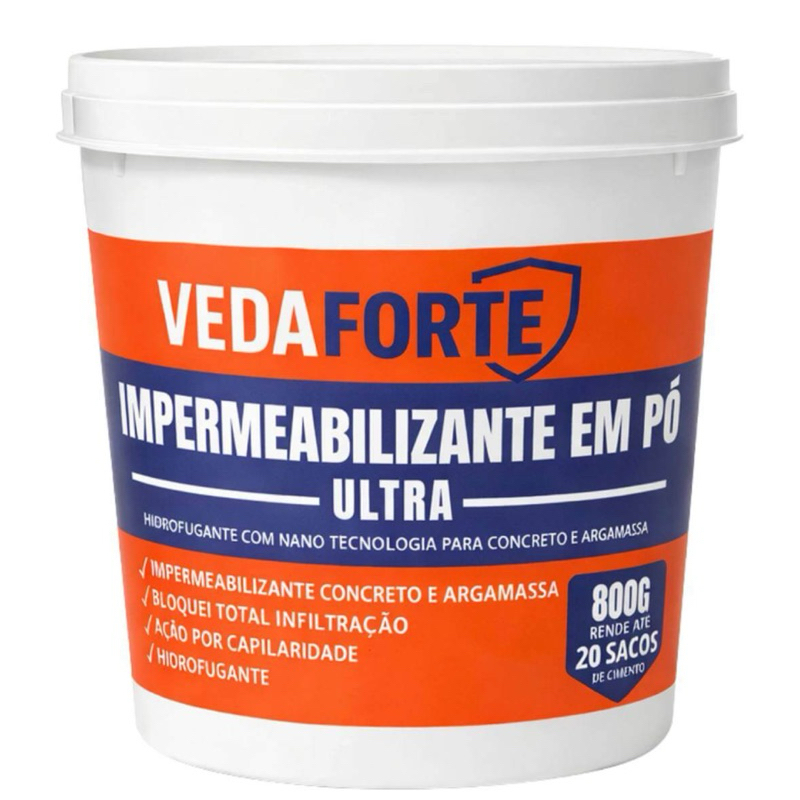 Impermeabilizante Em Po 800g Hidrofugante Para Concreto ...