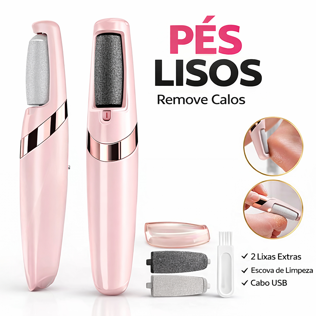 Pés Lisos em Minutos – Lixador de Pé Elétrico Removedor de Calos Profissional | Shopee Brasil