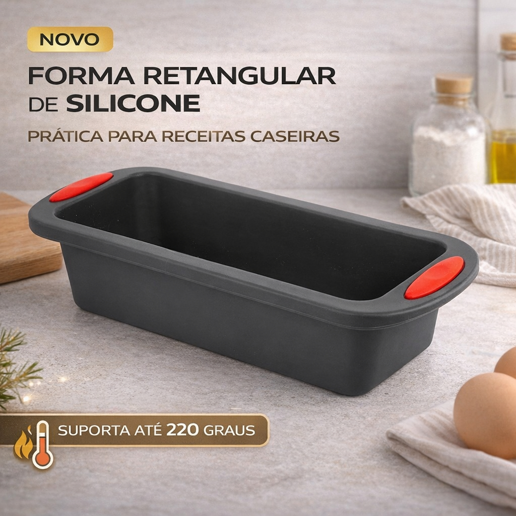 Forma de Silicone para Bolo Assadeira Antiaderente Forma de 