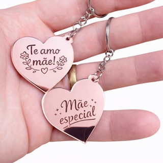 Chaveiro Dia das Mães em Acrílico Espelhado Rosê Gold Mimo Lembrancinha Presente em Oferta na Shopee