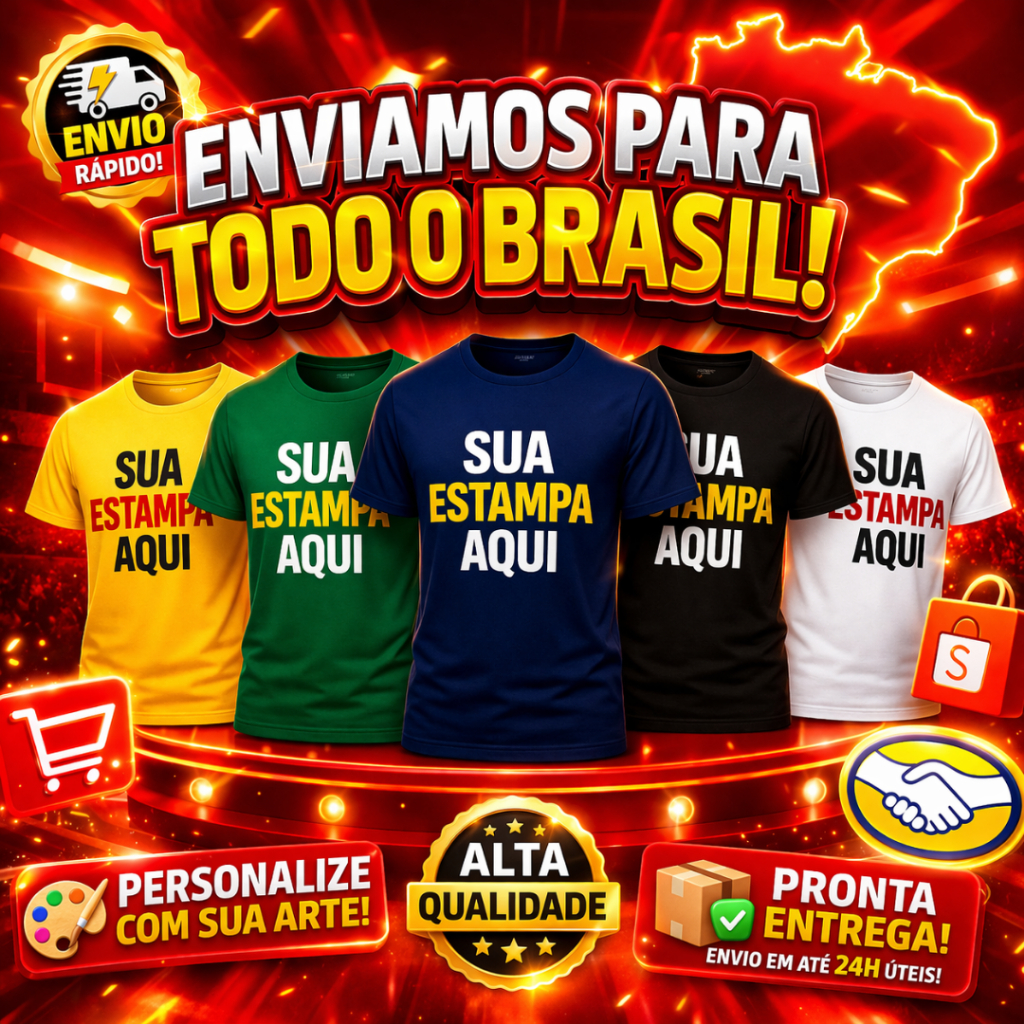 Camiseta Personalizada Fio 30.1 100% Algodão Camiseta para Estampar ...