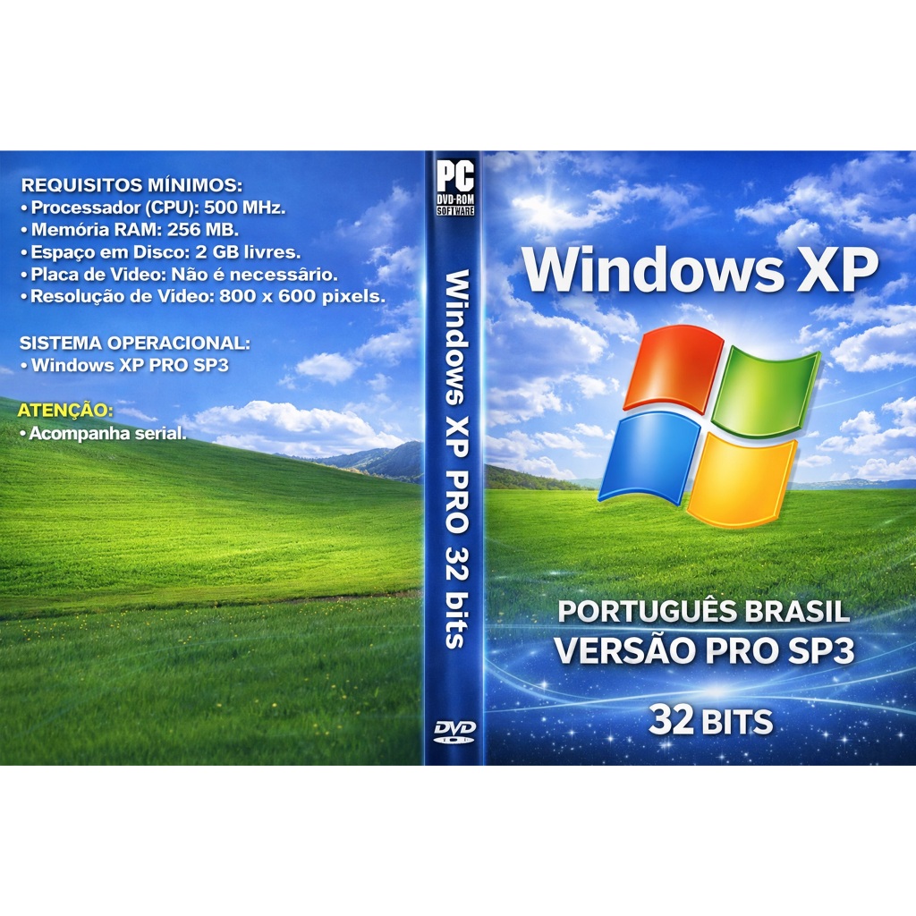 Windows XP Pro - 32 bits - DVD/PC | Shopee Brasil