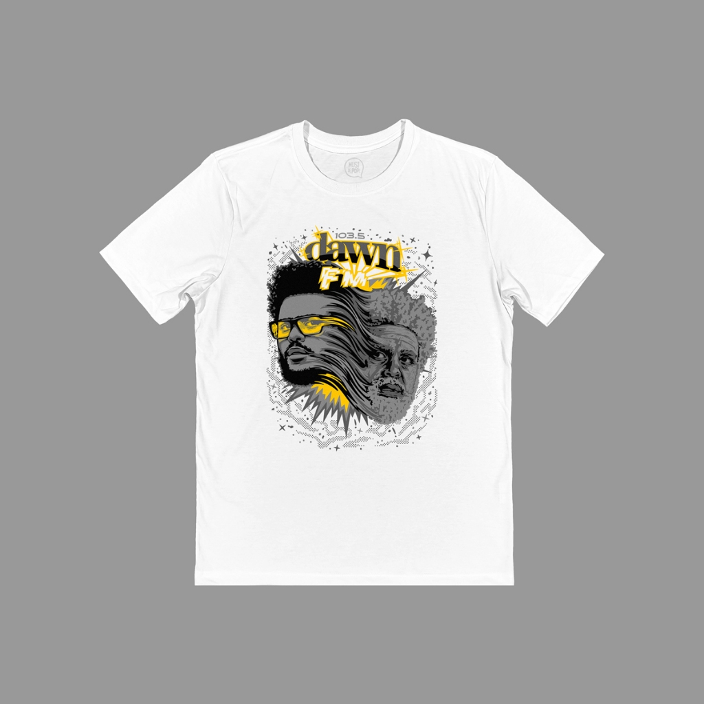 ミュージシャン The Weeknd Dawn FM Portrait Tee Camiseta (Manga Curta) 103.5 Dawn Fm - The Weeknd [Must Be Pop