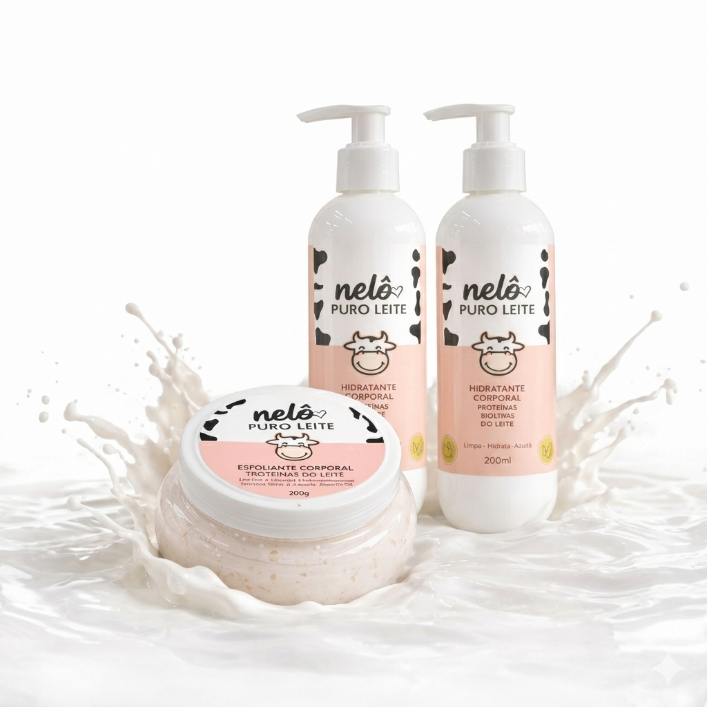 Kit Puro Leite: sabonete, esfoliante e hidratante — foto 1
