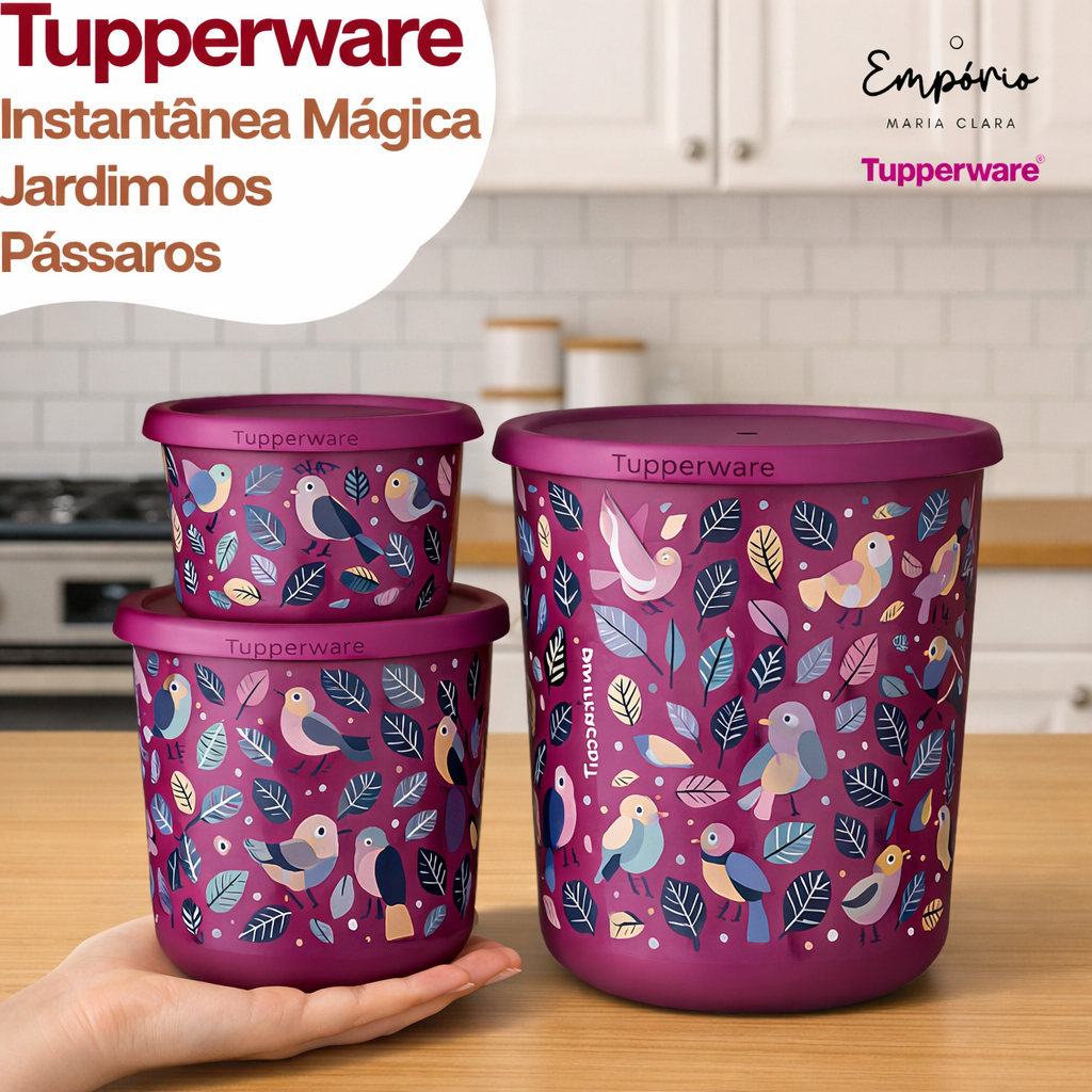 Tupperware Instantânea Mágica Jardim dos Pássaros a Escolher