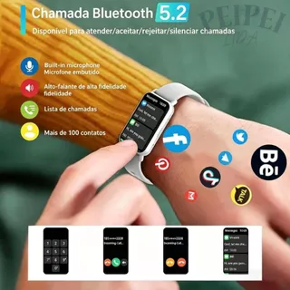 Smartwatch À Prova d'Água IP68 PEJE Band 1 Relógio inteligente 1.45” +100 modos esportivos