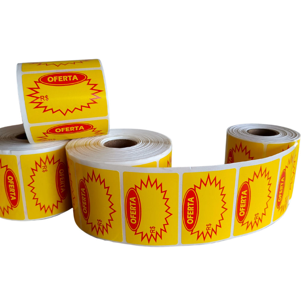 Kit 1.000 Etiquetas SplashPara preço - Vitrine e Loja de Con