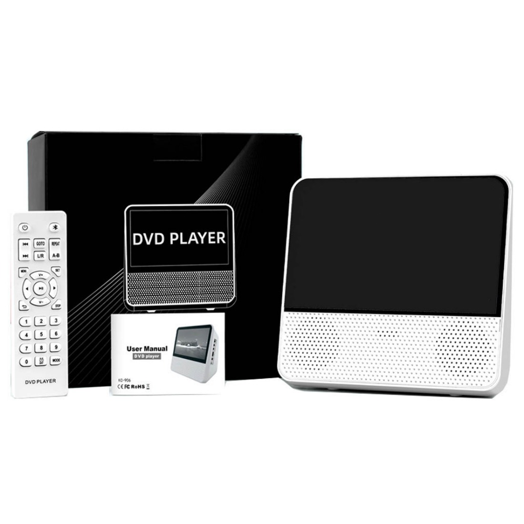 DVD Player Bluetooth Leitor de CD/DVD Recarregável Portátil com
