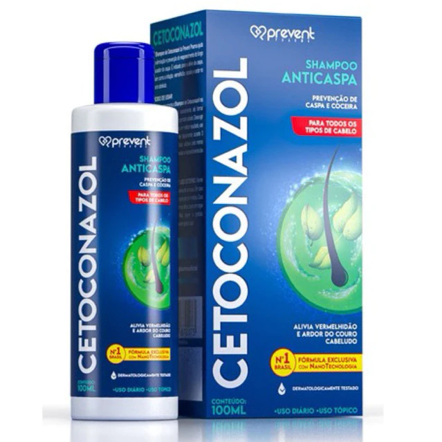 Shampoo Anticaspa Coceira e Dermatite Seborreica Cetoconazol Nano ...