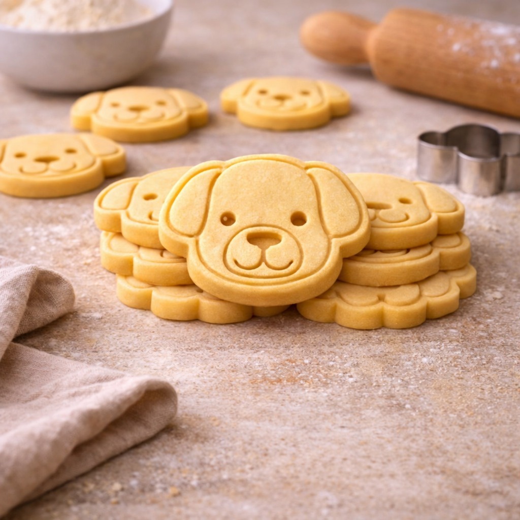 Cortador + Carimbo Tema Cachorro para Biscoito Pasta America
