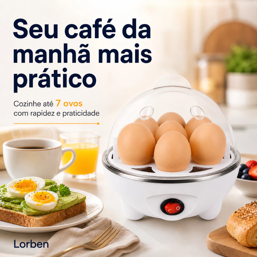 Cozedor de Ovos Elétrico para até 7 Ovos Prático e Rápido - foto 6