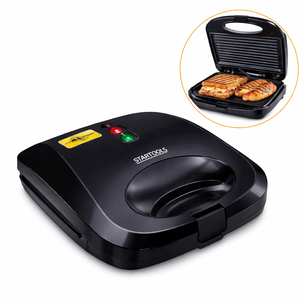 Sanduicheira Grill Elétrica Antiaderente 110 ou 220v 750w 2 