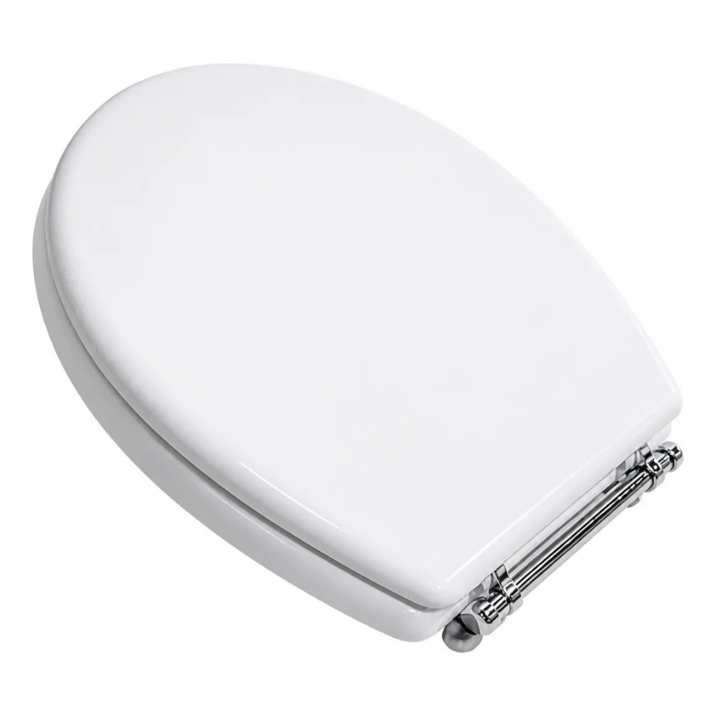 Assento Sanitário MDF Oval Universal Branco Premium | Shopee Brasil