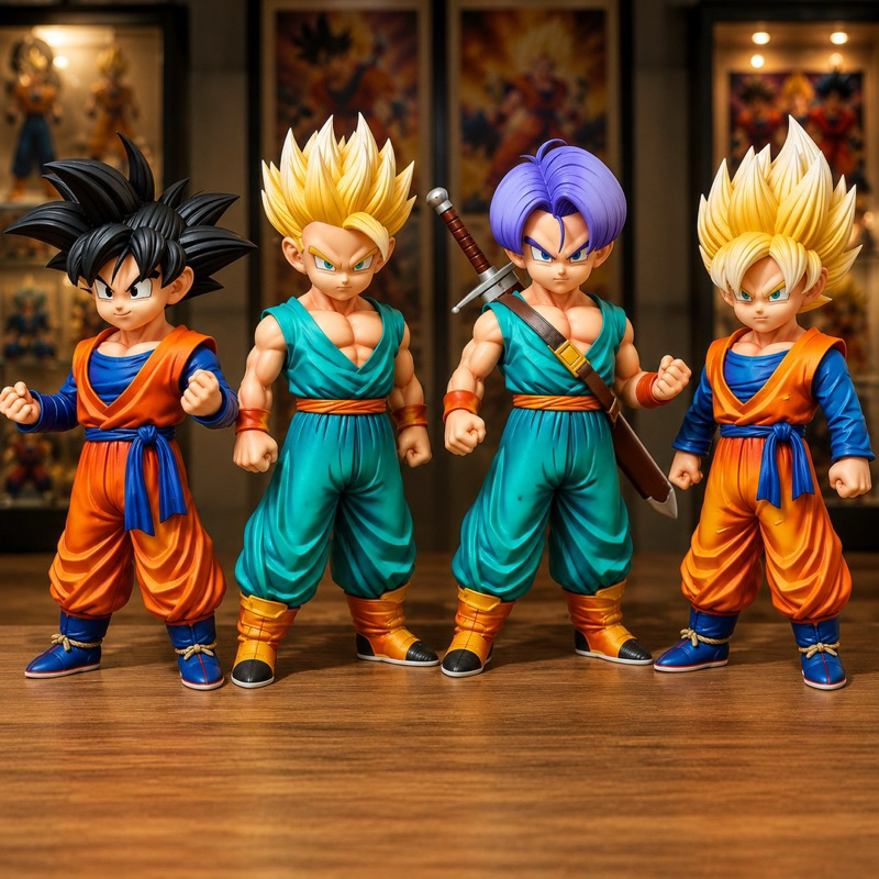 コミック・アニメ DRAGON BALL figure Action Figure Goten E Trunks Super Sayajin 18-20Cm Dragon Ball Z