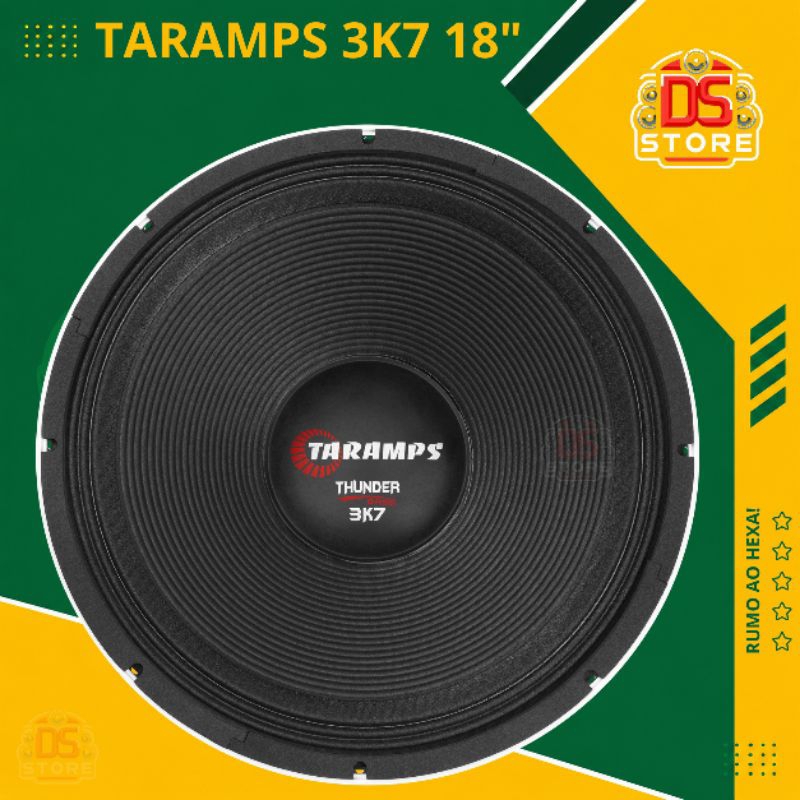 Alto falante 18 polegadas Taramps thunder bass 3k7 de 1200W RMS 4