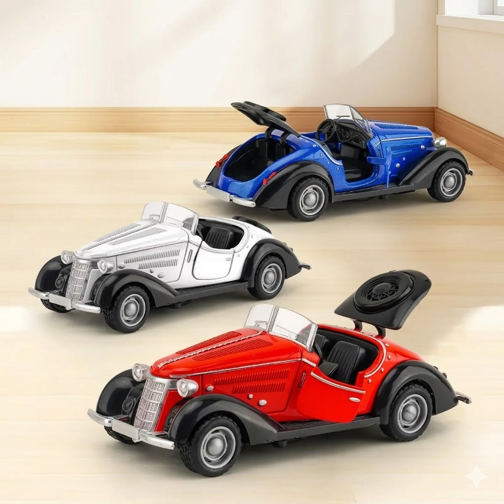 Miniatura Carro Antigo Audi Wanderer W25k 1936 Metal Com Abertura